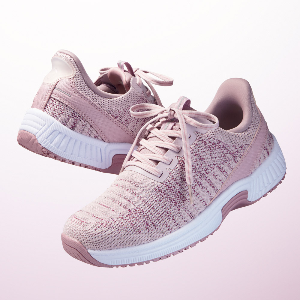 ハンズフリーのニットスニーカー／KITA／ワイド