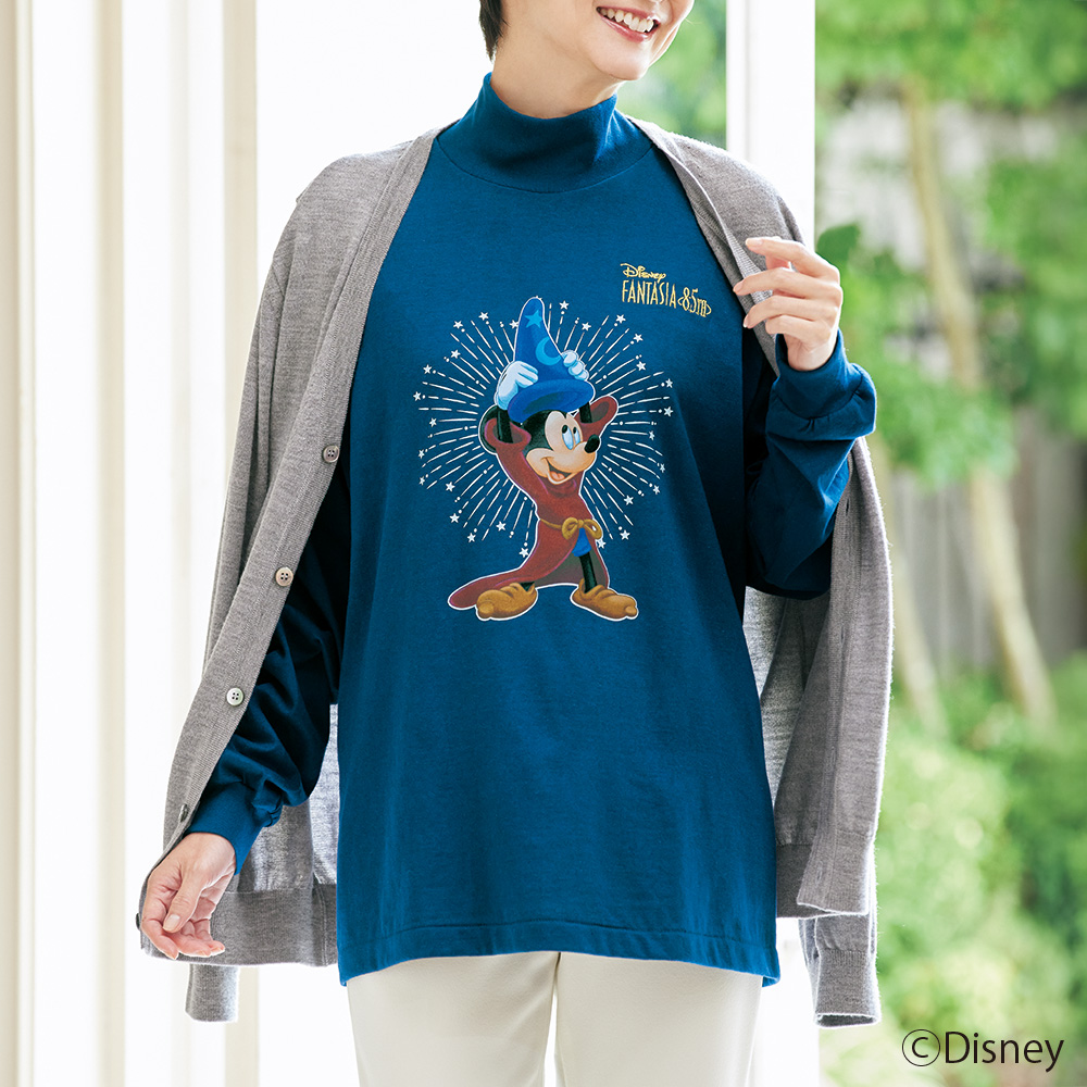 ファンタジア･85周年記念ハイネック長袖Tシャツ