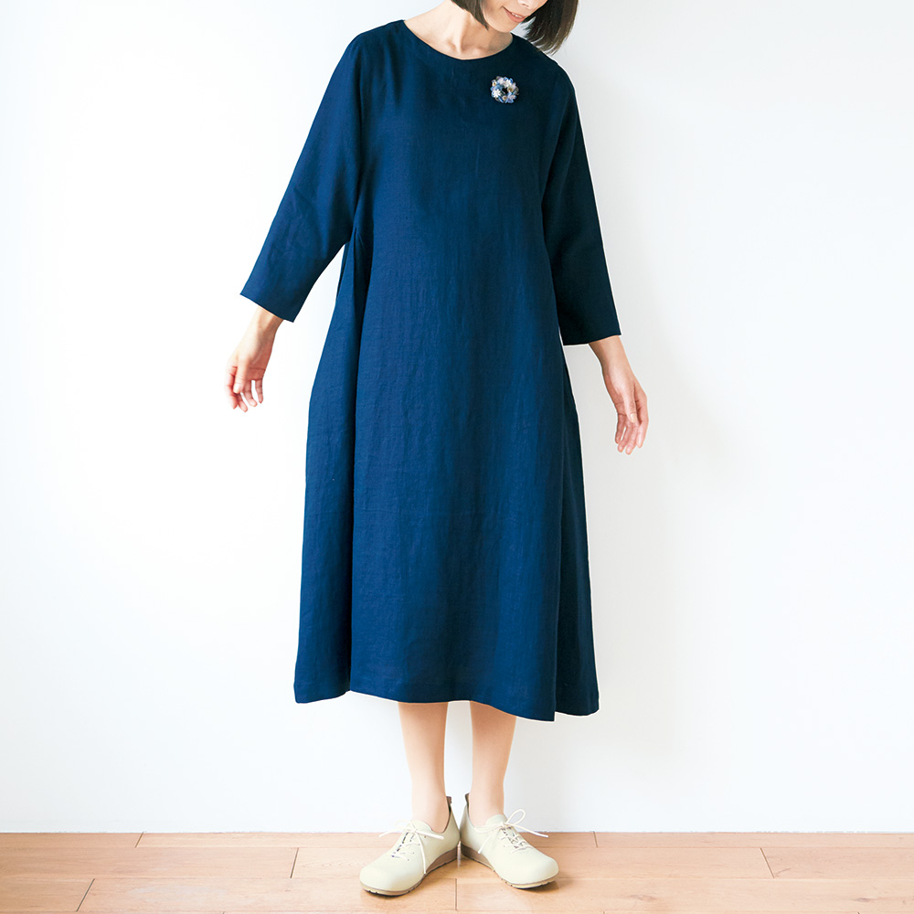 ツチエ リトアニアリネンワンピース ライトアップオンラインストア