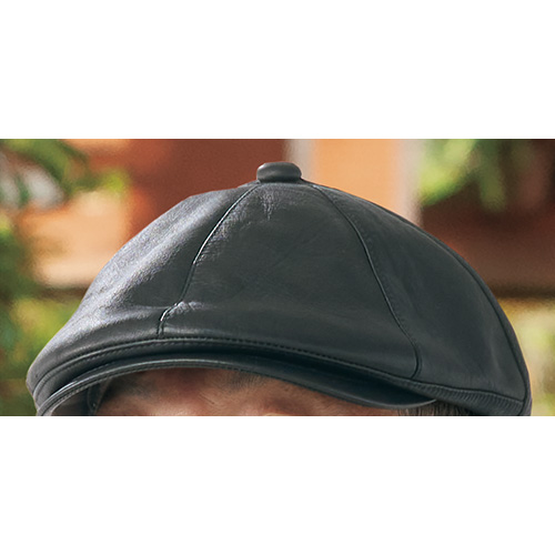 撥水レザーのキャプケット