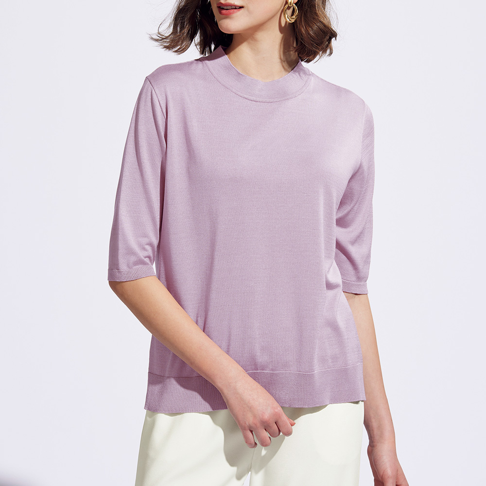 洗えるシルクプルオーバー