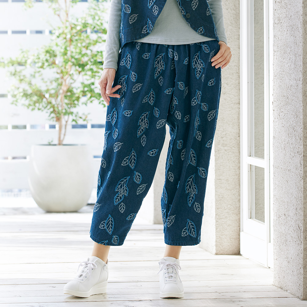 カットジャカードパンツ