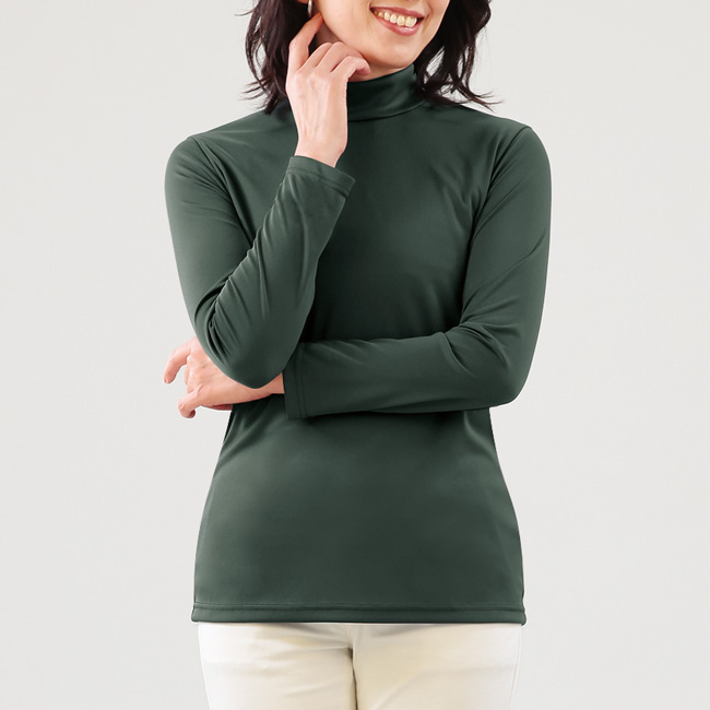 椿オイル加工うるおいプルオーバー／2色組