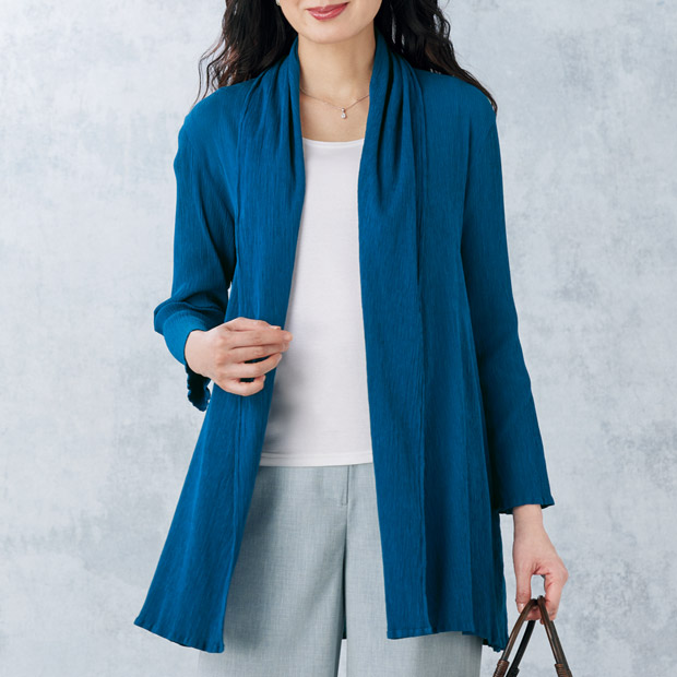 天然藍染め･ショールカラージャケット