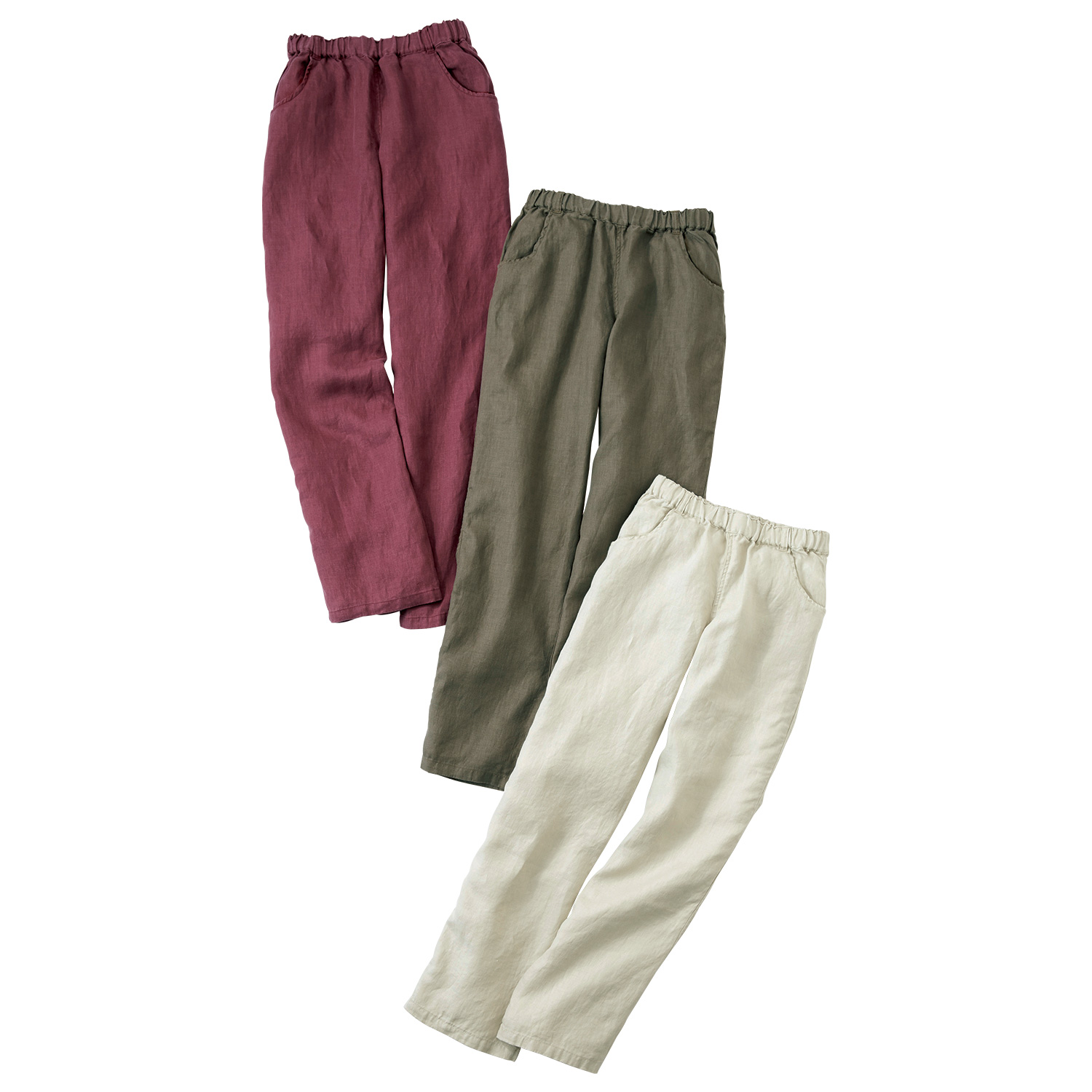 デビュット リネンイージーパンツ ライトアップオンラインストア