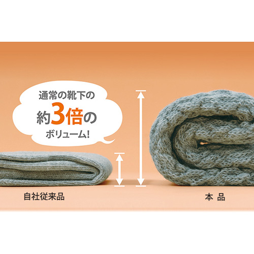 ふわふわぽかぽか快適ソックス／4足組
