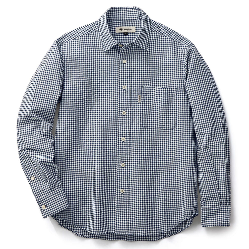 吸汗速乾･ギンガムチェックシャツ