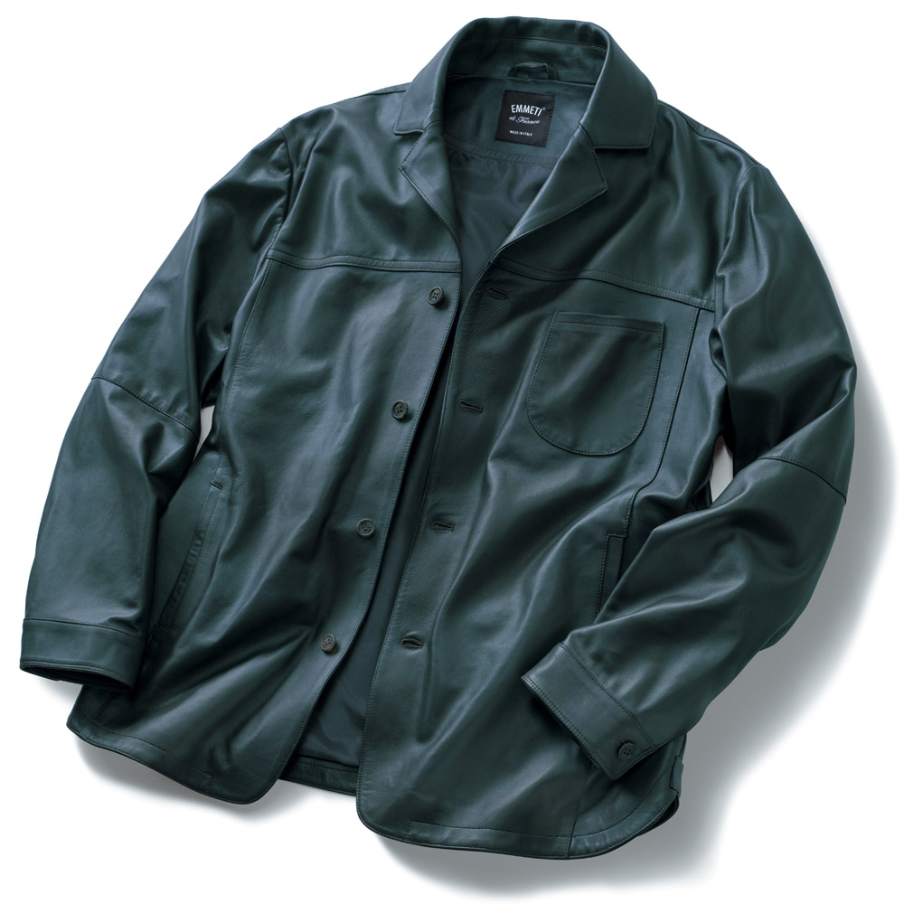 7ポケット･撥水ラムナッパレザージャケット／PARIDE