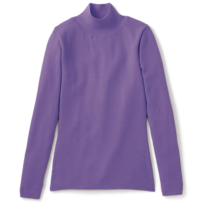 ウールリブハイネックプルオーバー