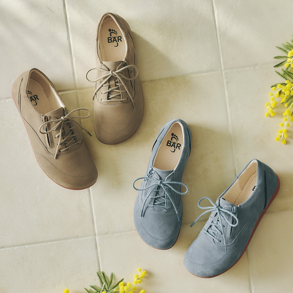 レザーサイドファスナーシューズ／クレア