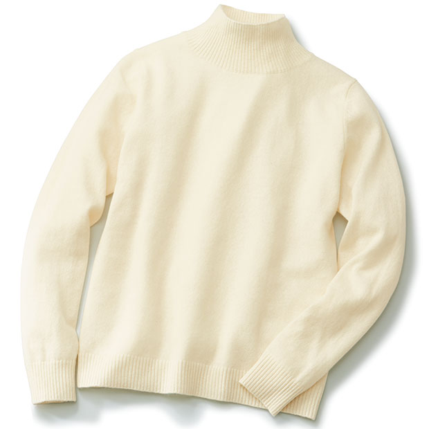 カシミヤハイネックプルオーバー