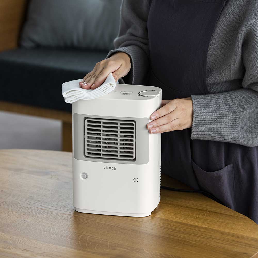 温度調節・人感センサー付き 足元ヒーター まめポカ