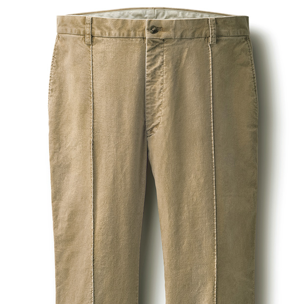 ヴィンテージウォッシュド･ストレッチ別珍スラックス