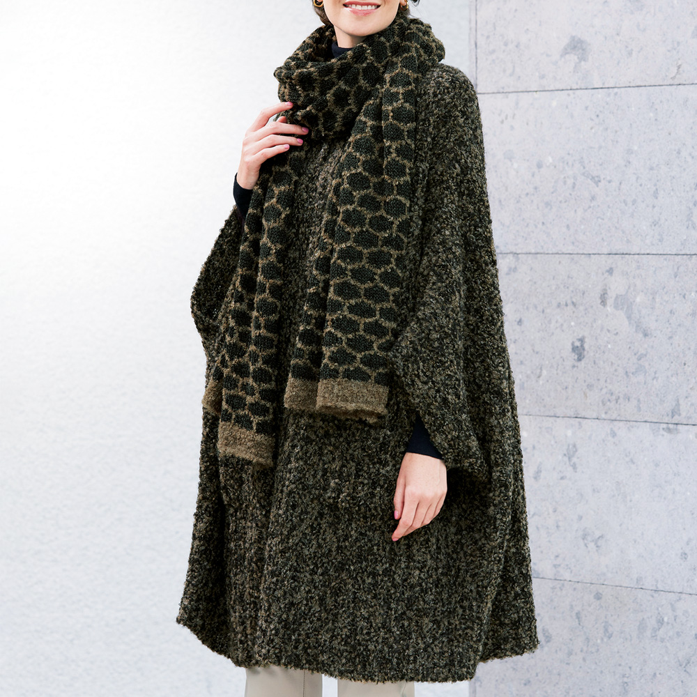 アルパカ混ロングカーディガン