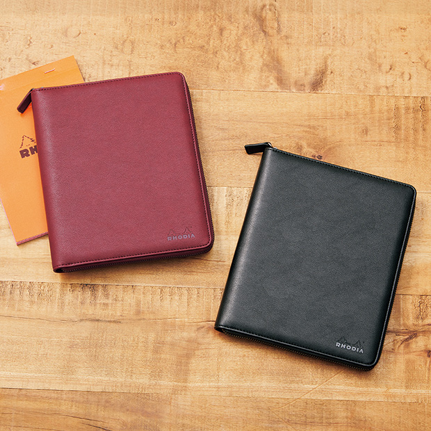 ラウンドジップケース／A5メモパッド付