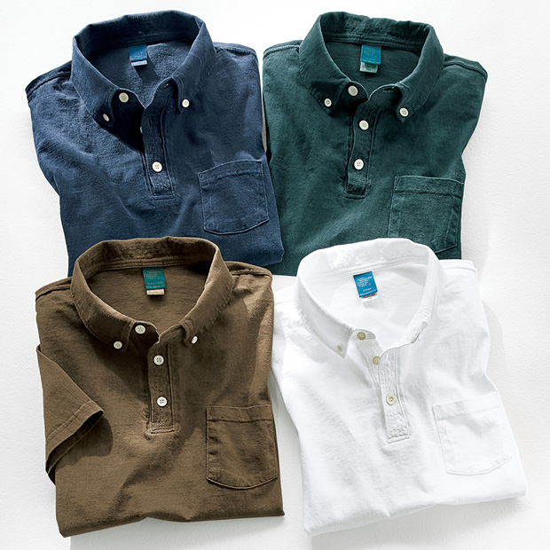 米綿ボタンダウンポロシャツ