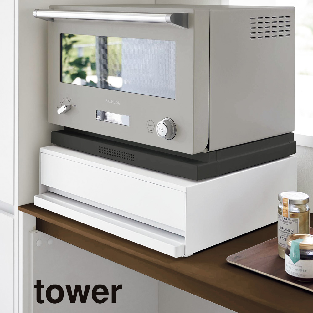 2ウェイ キッチン家電下引き出し＆スライドテーブル