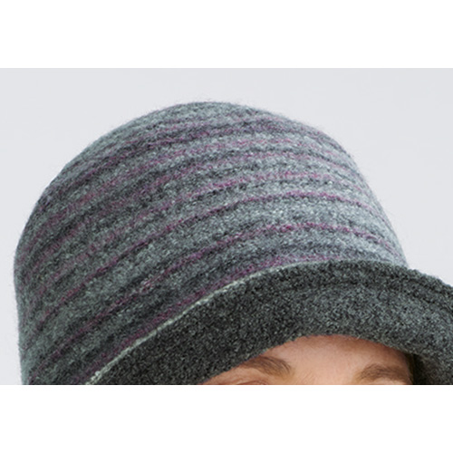 縮じゅうウールのリバーシブルハット／マフラー付き