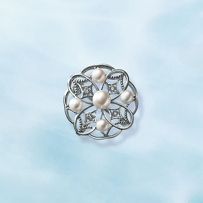 伊勢志摩産アコヤベビーパールブローチ