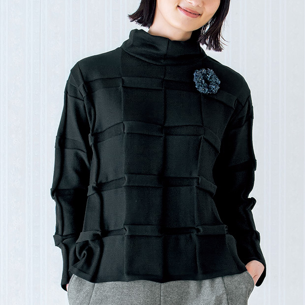 ウール混プルオーバー