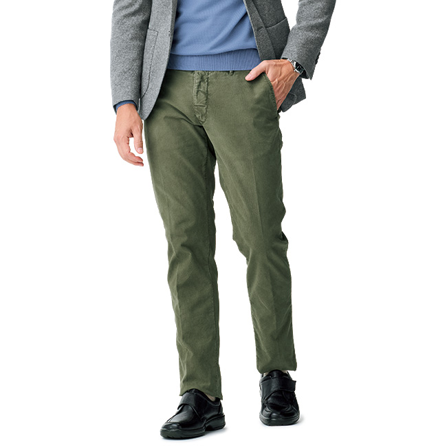 トリコチノ・ストレッチパンツ/100