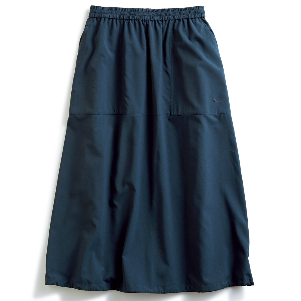 スコーロン素材のスカート