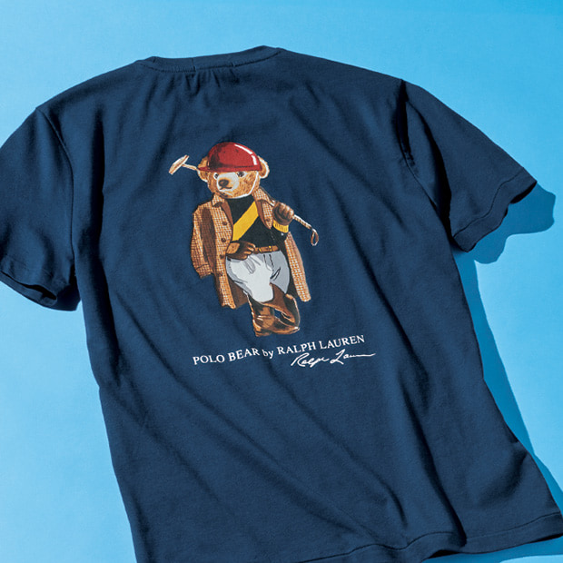 カスタム スリム フィット ポロベア グラフィック Tシャツ