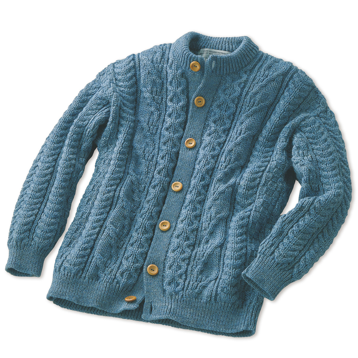 ブリティッシュウール･クルーネックアランカーディガン