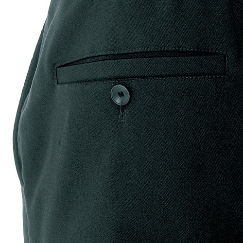 フロントダウンの撥水テーパードパンツ メンズ