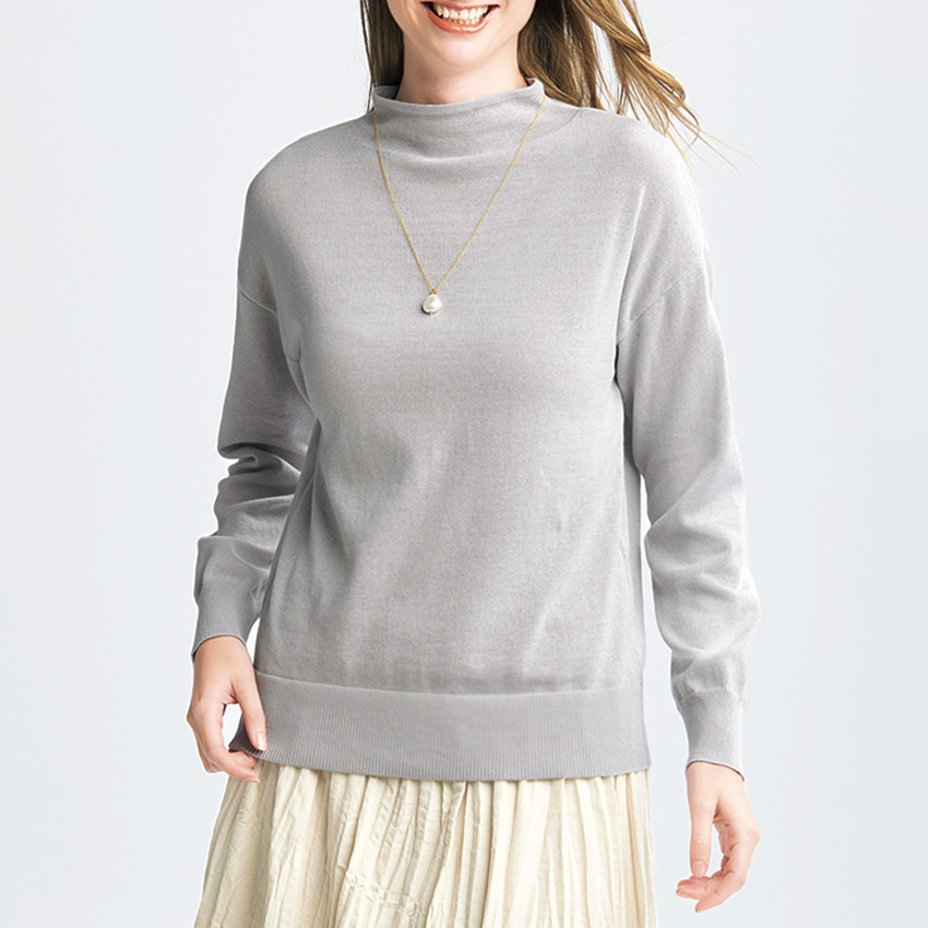 コットン2ウェイプルオーバー