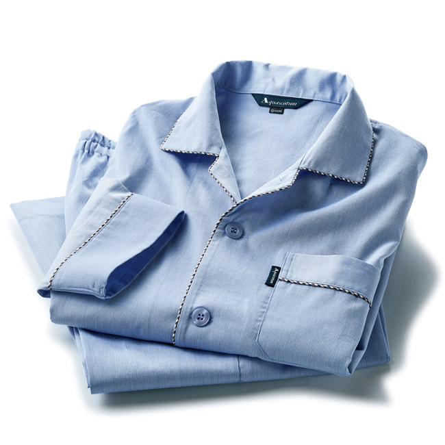 ピケシャンブレー･テーラーパジャマ