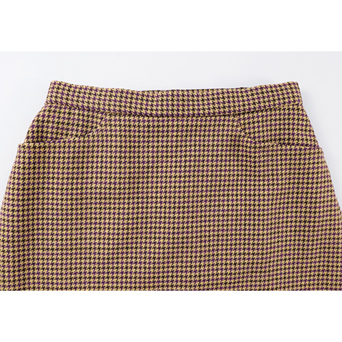 イタリア糸使い千鳥柄ツイードスカート