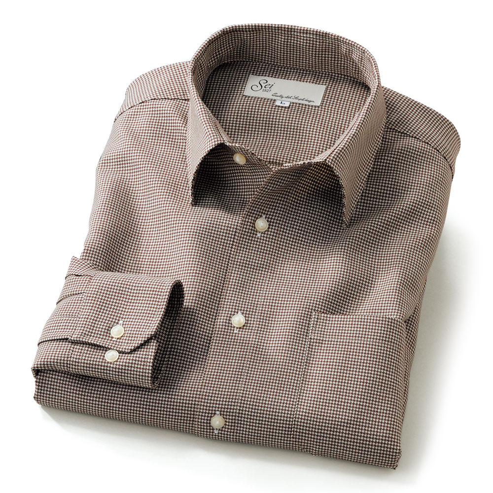 尾州メリノウールウォッシャブルシャツ