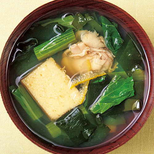 蛤しんじょうの澄まし汁