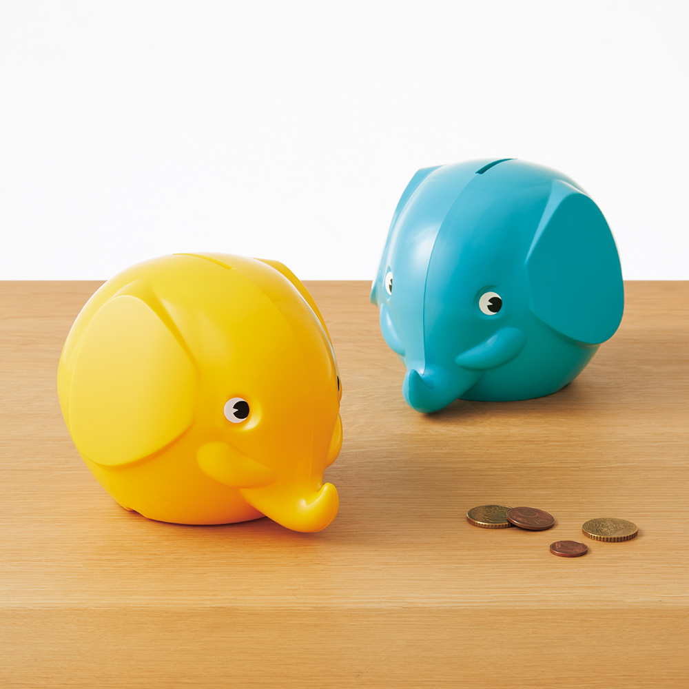 フィンランド製･ゾウの貯金箱／2個セット