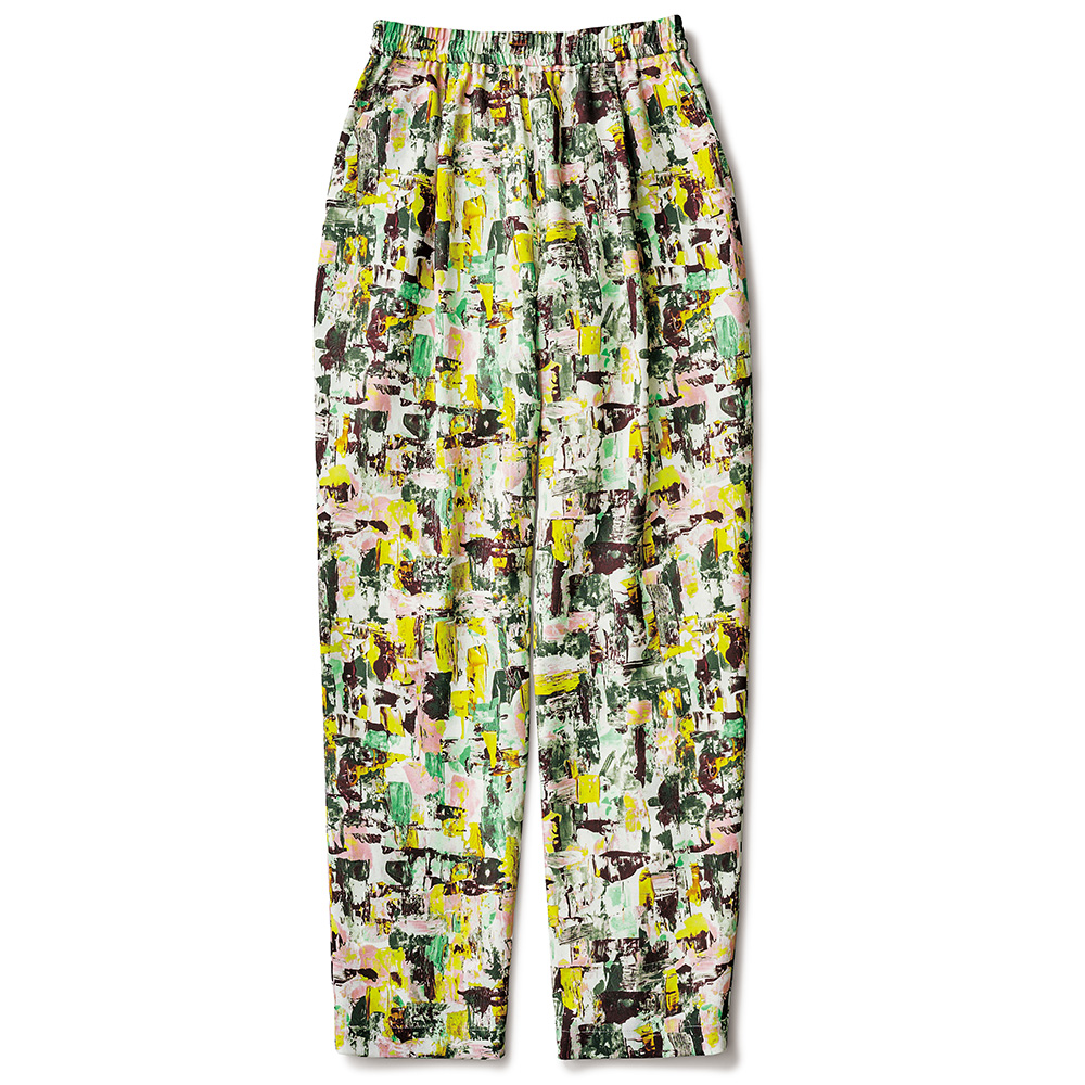 ペイント柄プリントパンツ