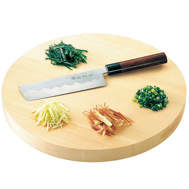 木曽檜丸型まな板