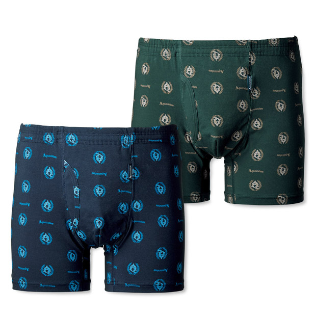 吸水パッド付き･ボクサーパンツ／2色セット