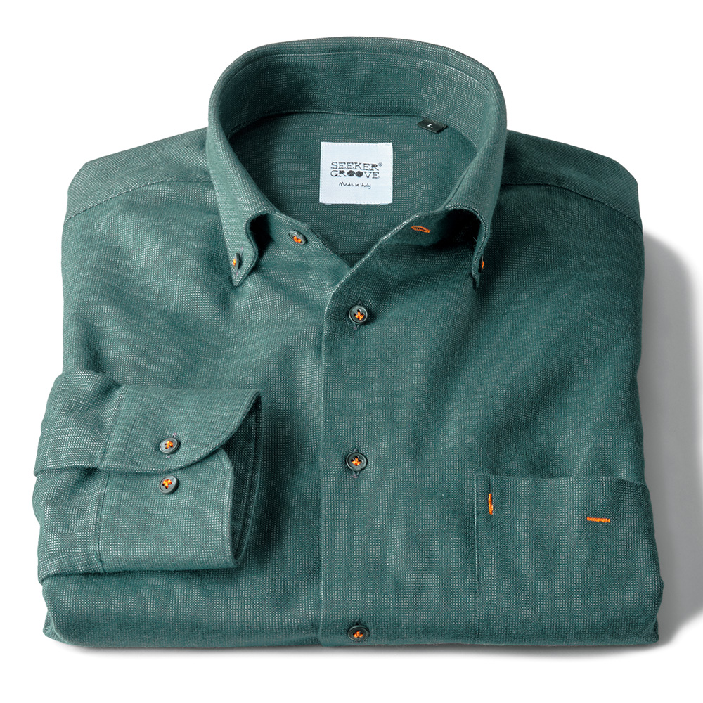 イタリア製・コットンソフトB.D.シャツ