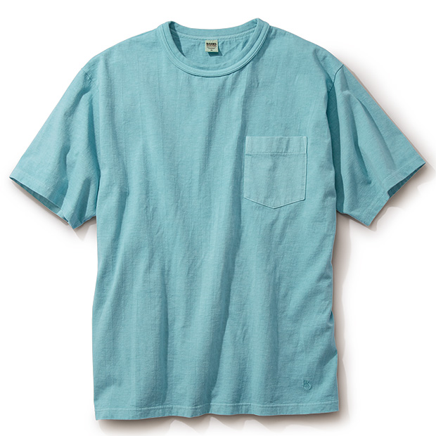ピグメントダイ･タフネック半袖Tシャツ