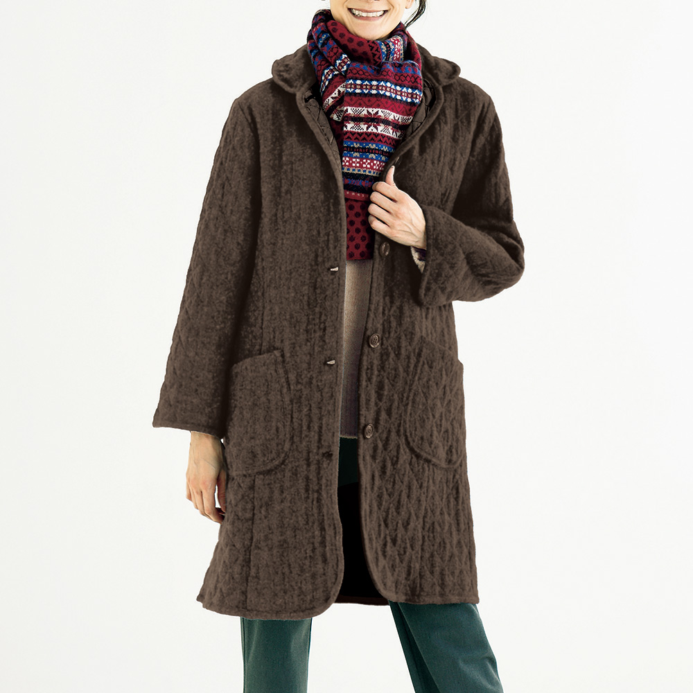 暖･軽（あったかる）ウールガーゼコート／当社限定モデル