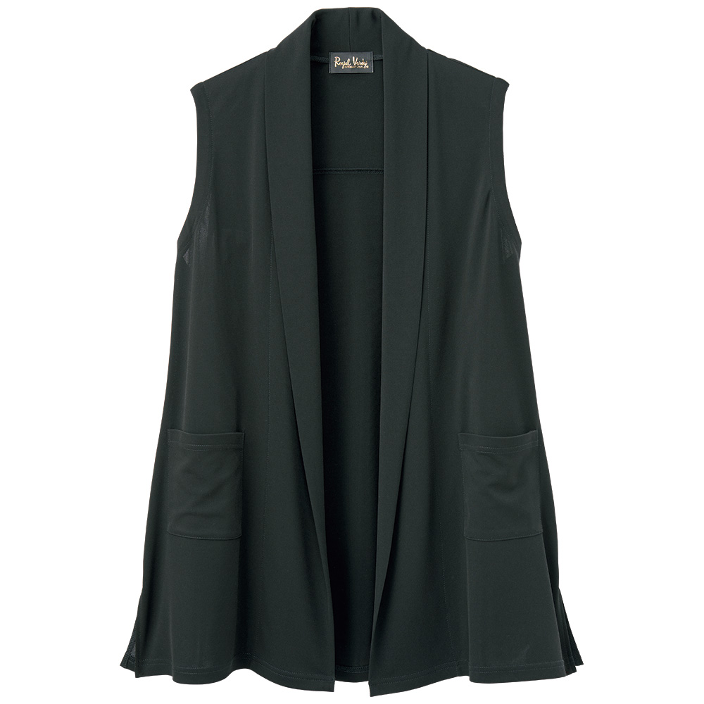 落ち感のきれいなロングベスト