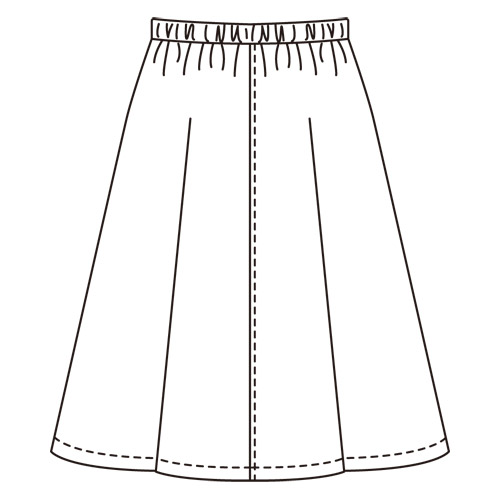 撥水デザインスカート