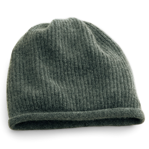 洗えるカシミヤリラックスキャップ