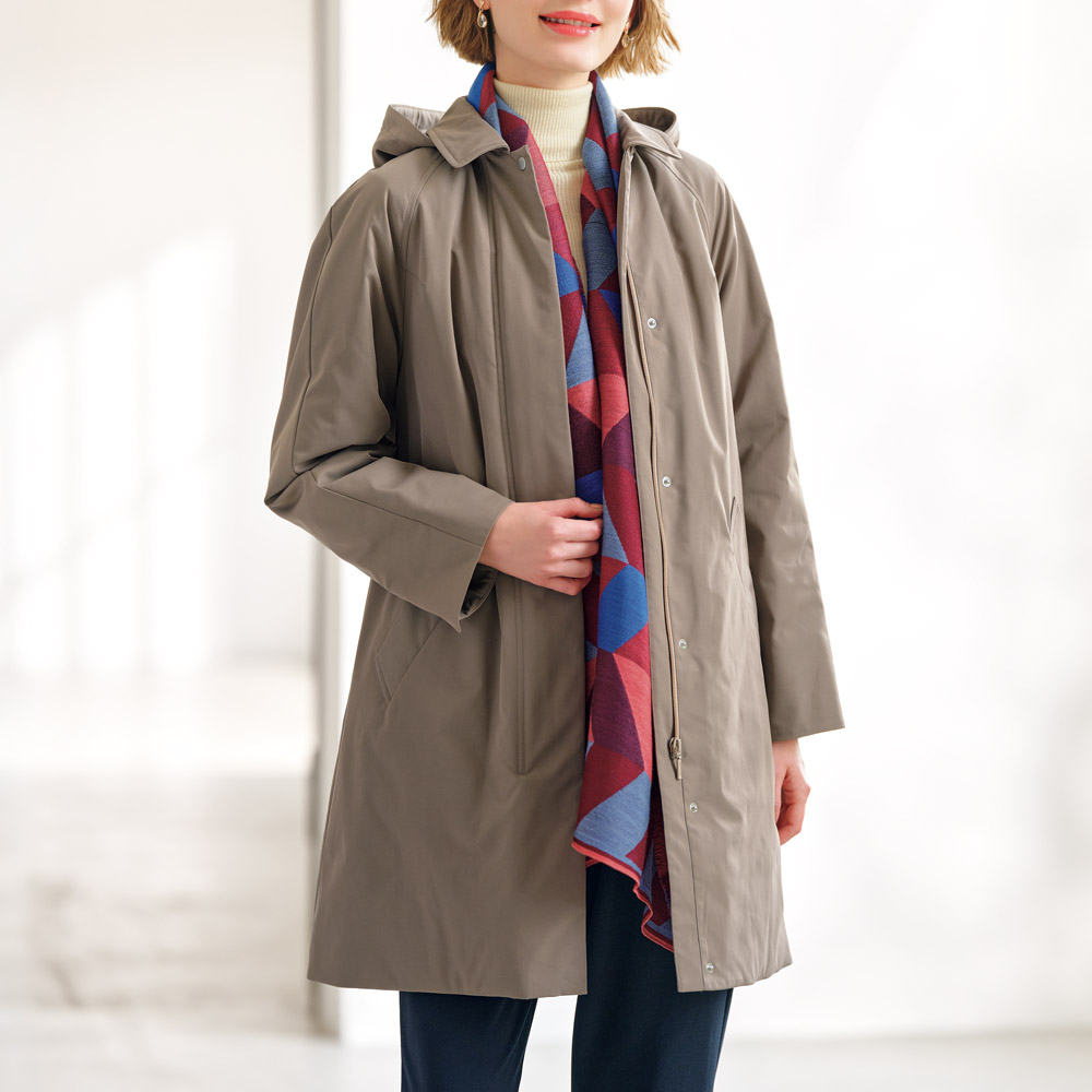 ウールシルク･ジャカードストール