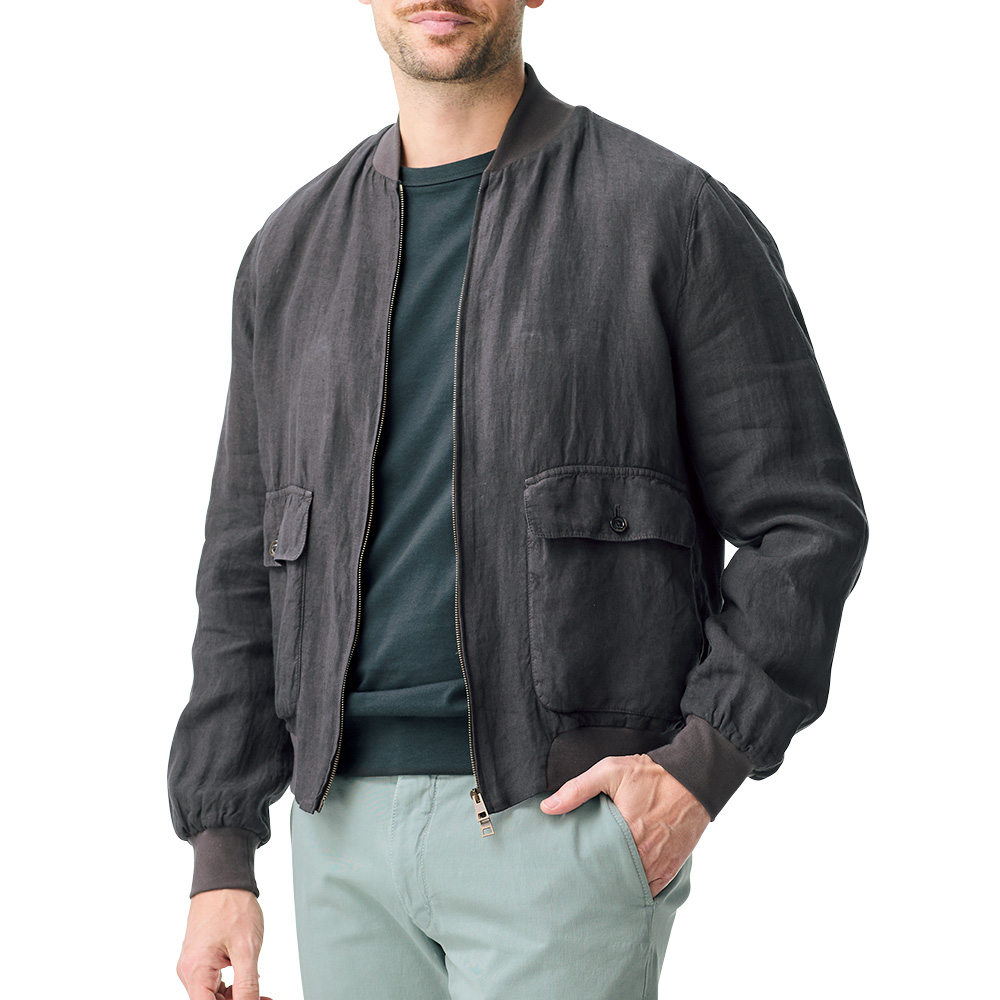 イタリア製コットンクルーネックTシャツ