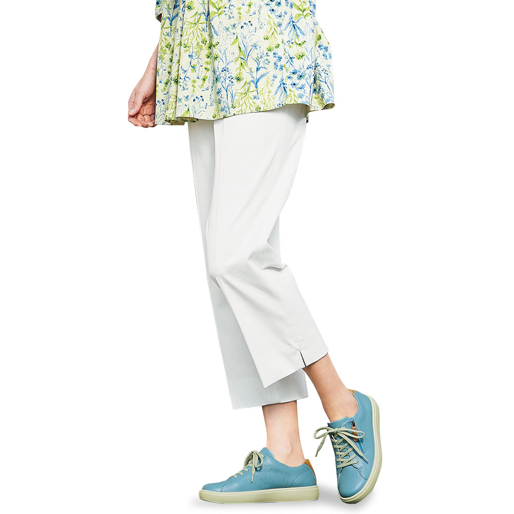 ファスナー使いレザースニーカー