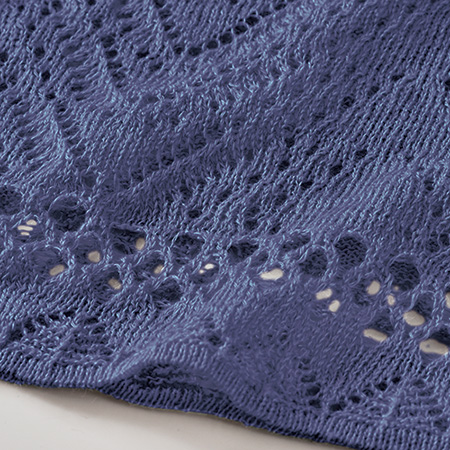 麻の透かし編みアンサンブル