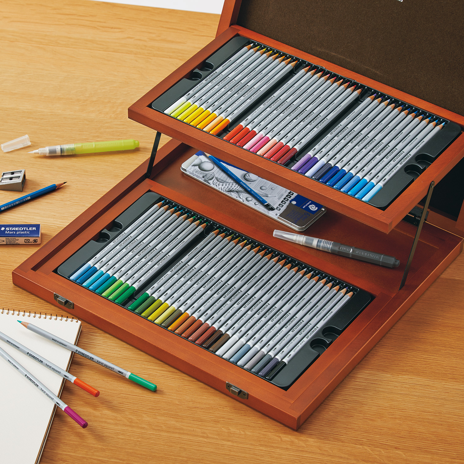 ステッドラー 水彩色鉛筆60色セット クリエイティブボックス | ライトアップオンラインストア