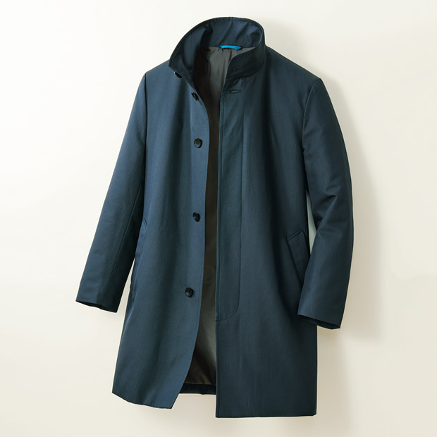 米沢織ウールシルク･軽量暖かコート
